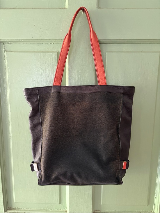 Botkier Handbags - Botkier leather canvas two tone black brown tan handles pristine condition